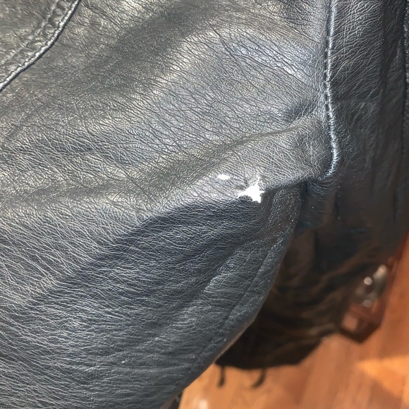 FREE PEOPLE PLEATHER JACKET - Picture 7 of 7